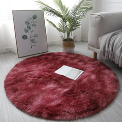 40/60cm Pink Round Rug Mat Living Room Bedroom Carpet Floor Fluffy-Mat Anti-SHome