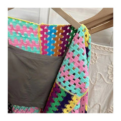 Colorful Sweater Coat Women's Autumn Fashion Unique Top Style Slim and Versatile