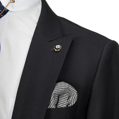 Mens Beach Wedding attire: Black Suits For Men Wedding Groom Single Breasted