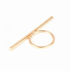 Long Bar Rings One Word Ring Punk Exaggerated Knuckle Joint Rings For Women Finger
