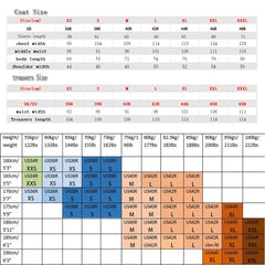 Men's Suits 2 Pieces Vintage Double Breasted Suit Black Red Stripe Terno Slim Fit