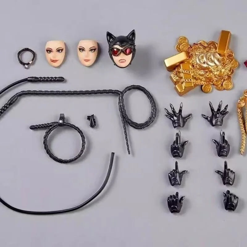 New Kaiyodo Revoltech Catwoman Dc Selina Kyle Batman Revoltech Amazing Yamaguchi Revoltech Series Figure Model Figurine Toy