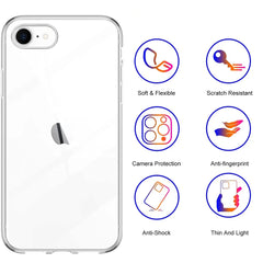 Case For iPhone SE 7 8 Universal Ultra Thin Back Cover Case For Apple iPhone SE2 SE3