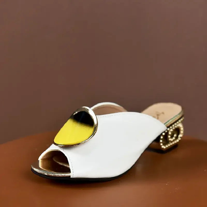 Fashion Aquare Toe High Heels Sandals Women Shoes Ladies Footwear