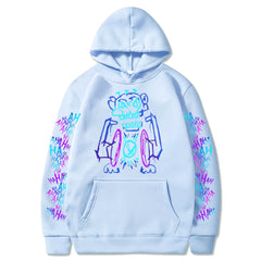 Arcane Jinx Hoodies Hot Anime Monkey Graffiti Sweatshirt Unisex Two Sides Street