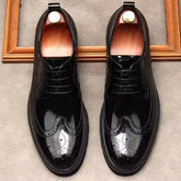 Men's Oxfords Genuine Leather Round Head Oxford