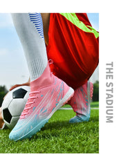 Men Sneakers Soccer Shoes Cleats Breathable Adult Kids TF/FG Football Boots