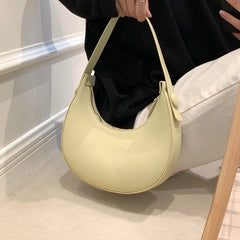 Fashion Armpit Bags for Women Cute Half Crescent Bag Leather PU Purses