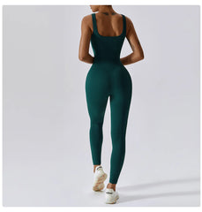 Women's Yoga One Piece Tracksuit Jumpsuit Seamless Sportswear Yoga Suit Gym