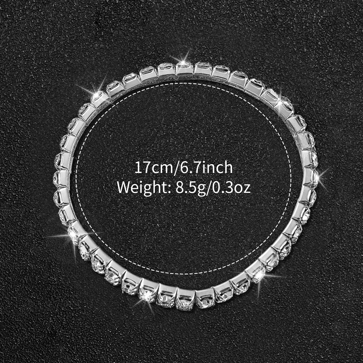 Fashion Women Stainless Steel Silver Color Quartz Watch with Diamond Bracelet