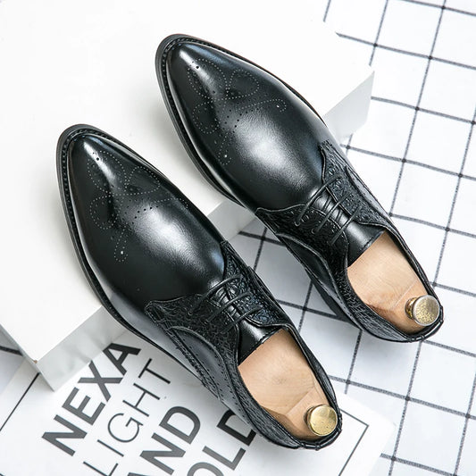 High Quality Classic Business Mens Dress Shoes Fashion Elegant Formal Wedding Shoes