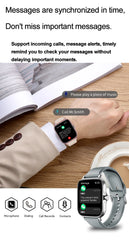 LAXASFIT 2025 New Fashion Smart Watch 1.85-inch HD Screen Bluetooth Calling Smartwatch for Men and Women Holiday Gift