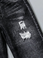 Boys Basketball Graphic Knit Pants Set, Street-Casual Style. Urban Outfit for Ages4-7, Spring-Summer