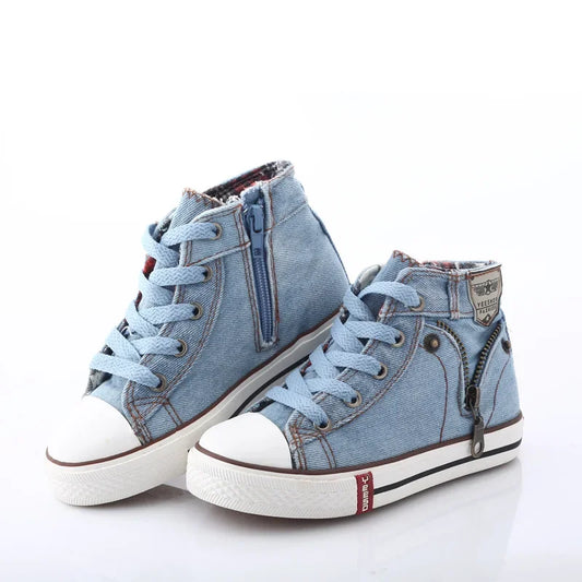 Children's Cowboy Boots Spring and Autumn Models Boys Canvas Shoes