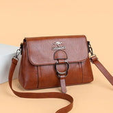 Single Shoulder Bag PU Soft Leather Texture Women's Bag Large Capacity