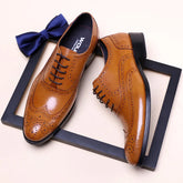 Luxury Italian Mens Formal Shoes Genuine Leather Handmade Quality