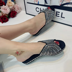 Trendy Colorful Slides for Women Classic Design Sandals Italian Style Lady Shoes