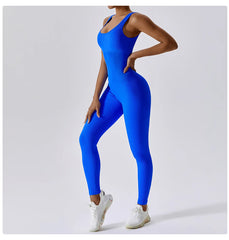 Women's Yoga One Piece Tracksuit Jumpsuit Seamless Sportswear Yoga Suit Gym