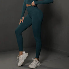 Women Seamless Yoga Pants Fitness Sports Running Sportswear Stretchy Lifting Tights