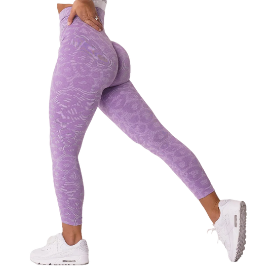 Leopard Seamless Leggings Women Soft Workout Tights Fitness Outfits
