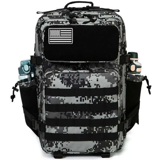 45L Tactical Backpack survival Bag Hunting MOLLE Backpack GYM For Men EDC Outdoor Hiking Rucksack Witch Bottle Holder