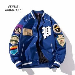 American Retro Baseball Jacket Male Spring And Autumn Loose Embroidery Tide Jacket