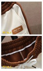 Running Shorts Men Casual Jogging Sport Short Pants patchwork Drawstring Loose Dry