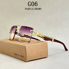 Sunglasses For Men Vintage Designer Rimless Sunglasses Women