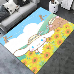 Sanrio Cinnamoroll, Pochacco HD Printed Outdoors Carpet, Living Room Decoration, Sofa