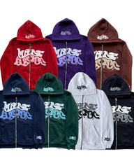 American Zipper Hoodies for Women and Men Y2K Spring