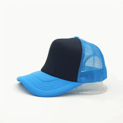 Unisex 5 Panel Trucker Hat For Adult Summer Net Baseball Cap Men