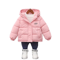 Boys Down Coats Winter Children Thick Velvet Jackets Parkas Clothes For Baby