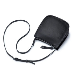 Women Genuine Leather One Shoulder Bucket Bag Luxury Cowhide Crossbody Bag