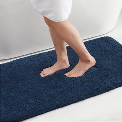Bathroom Rug Mat Shaggy Soft Absorbent Bath Rug Non Slip Thick Plush Machine