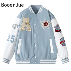 Baseball Bomber Jacket for Men: Streetwear College Coats