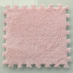 30 X 30cm EVA Foam Puzzle Mat Long Hair Carpet Soft Plush Villi Shaggy Area Rug Mats