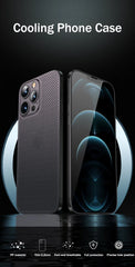 Heat Dissipation Breathable Cooling Case Ultra Thin Matte Mesh Hollow Slim Hard iPhone 16 15 14 13 12 Pro Max Plus