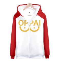 Anime Saitama Oppai Hoodie Hooded Sweatshirt Hoodie Cosplay Costume