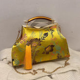 Luxury Women Party Dinner Bag Fashion Ladies Dinner Bag Elegant Wooden handle