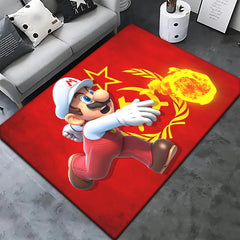 Super Mario Game HD Printed Carpet Rug for Living Room Bedroom Decoration Picnic