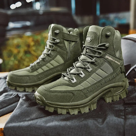Men Military Tactical Boots Winter Waterproof Leather For Male Tactical Army Desert Boots