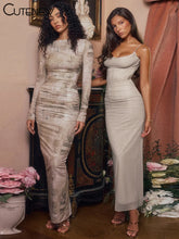 Formal attire Dresses: Maxi Dress Women Halter Spaghetti Lady Long Dresses Girls