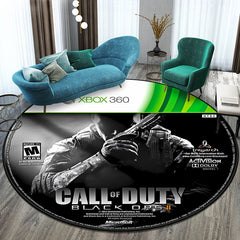 Game Shooting Call CD Round Carpet for Living Room Rugs Camping Picnic Mats Flannel