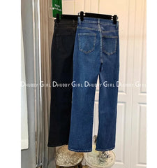 Y2K Vintage Simple Harajuku Jeans Ladies Aesthetic Denim Pant for Women