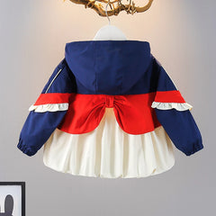 Baby Girls Jackets for Kids Coats Spring Autumn Patchowork Outfits Childeren Clothes