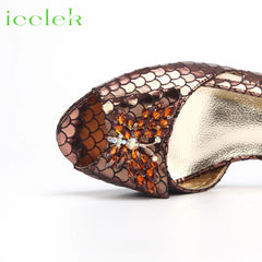 Matching Shoes and Bags: Italian Hollow Design Women Shoes Matching Bag