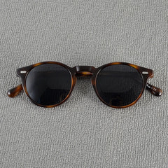 Sunglasses Men Retro Acetate Frame Sunglass Women Outdoor Driving