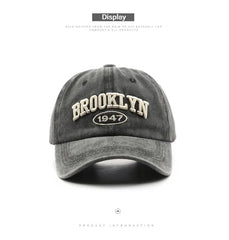 Retro brooklyn Letter Embroidery Baseball Caps Spring Summer Men Women