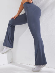Flare Leggings Yoga Women High Waist Wide Leg Yoga Pants Gym Sports Slim Flared