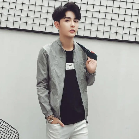 Summer UV Protection Skin Coats Men Fashion Men Sun Protection Breathable